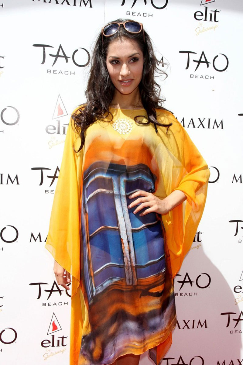 Janina Gavankar Maxims Summer Issue Release Party Las Vegas