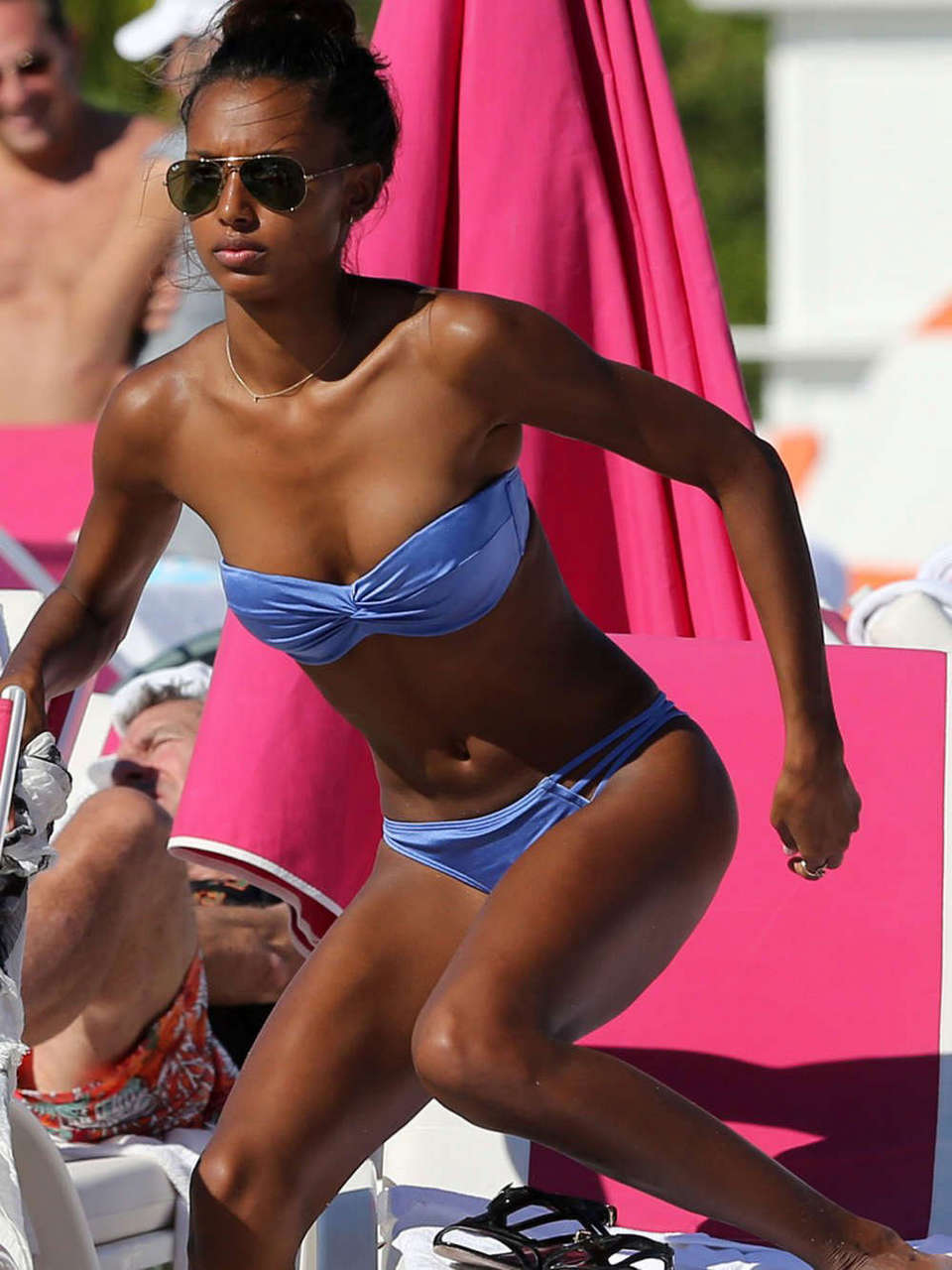 Jasmine Tookes Bikini Beach Miami