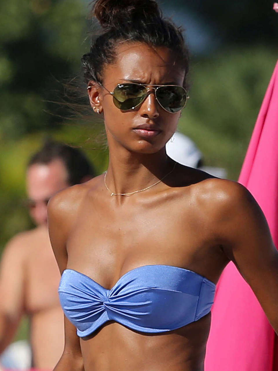 Jasmine Tookes Bikini Beach Miami