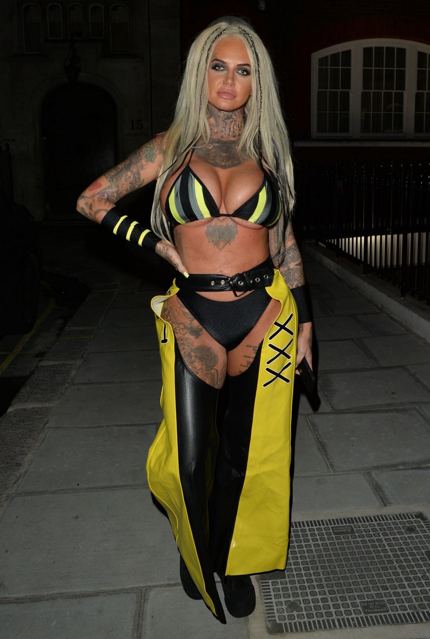 Jemma Lucy Arrives Halloween Party London