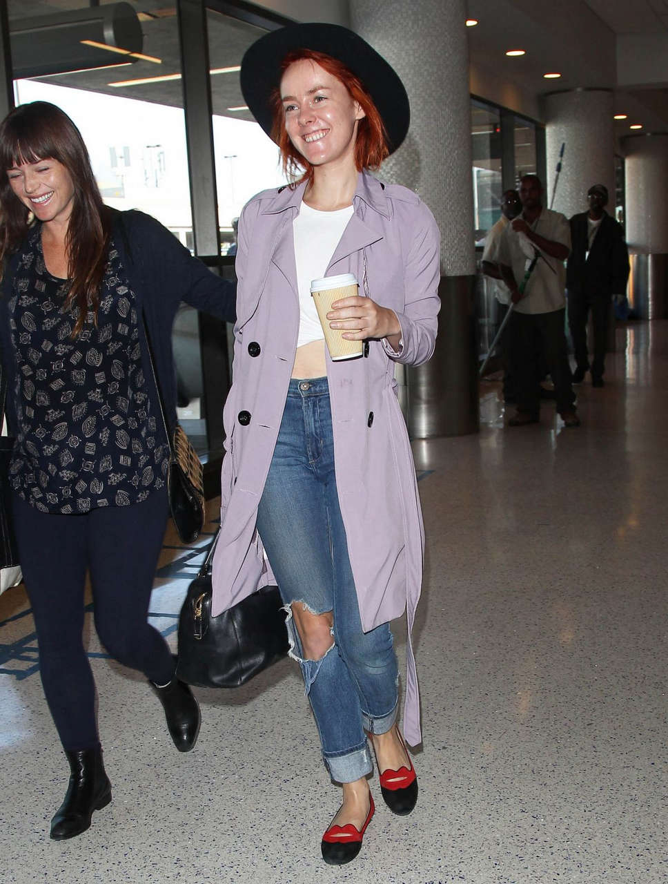 Jena Malone Arrives Los Angeles International Airport