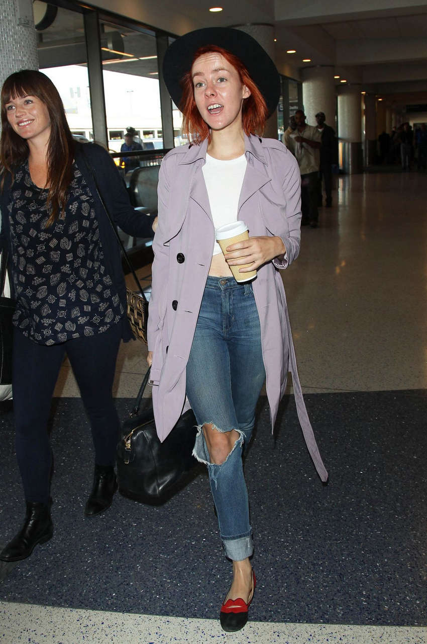 Jena Malone Arrives Los Angeles International Airport