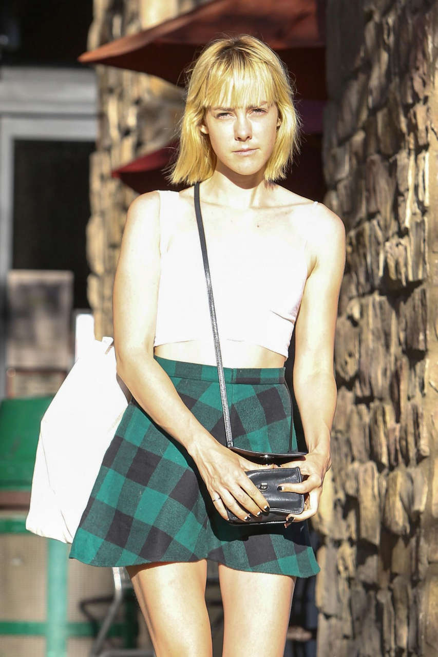 Jena Malone Short Skirt Leaves Gelsons Market Los Feliz