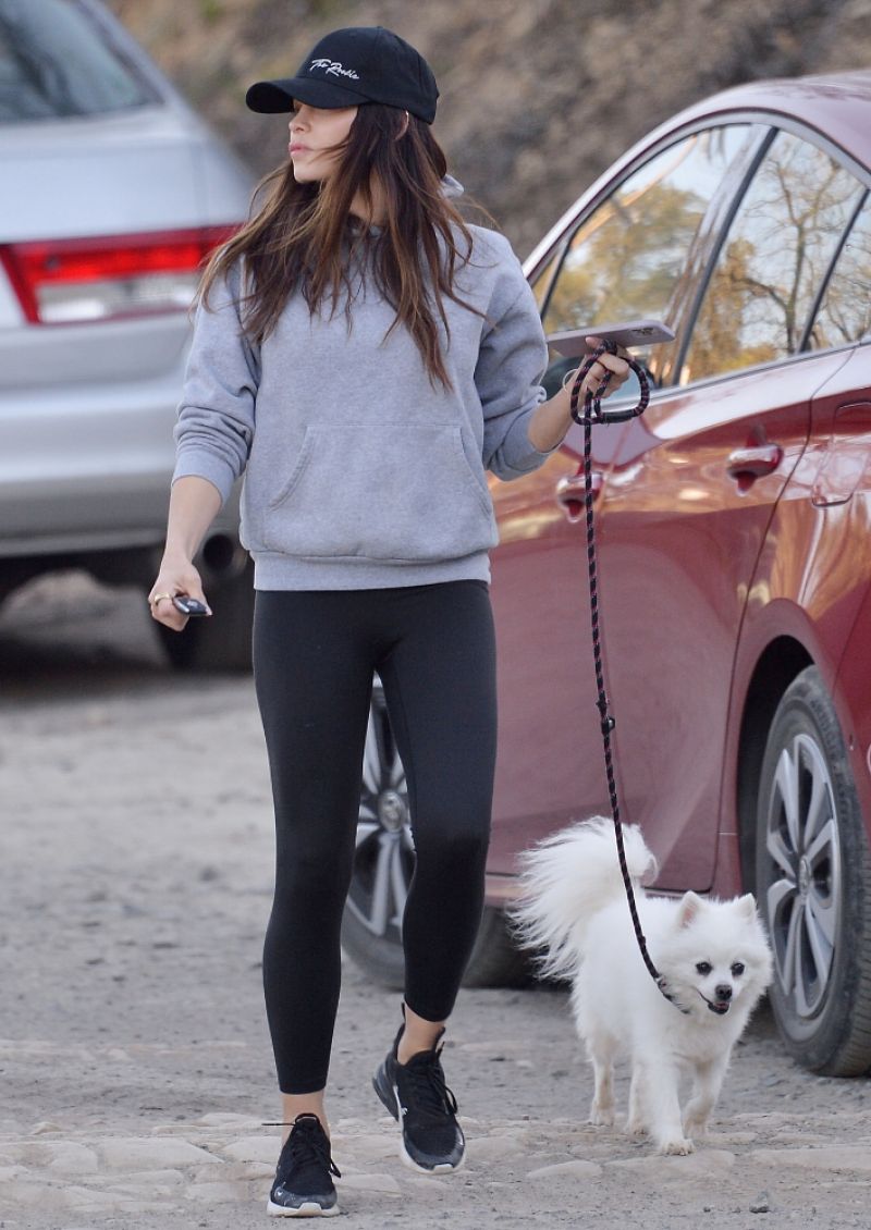 Jenna Dewan Out Hiking With Her Dog Santa Monica