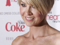 Jenna Elfman Heart Truths Red Dress Collection 2012 Fashion Show New York