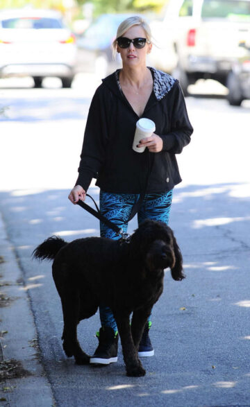 Jenni Garth Walks Her Dog Out Los Angeles