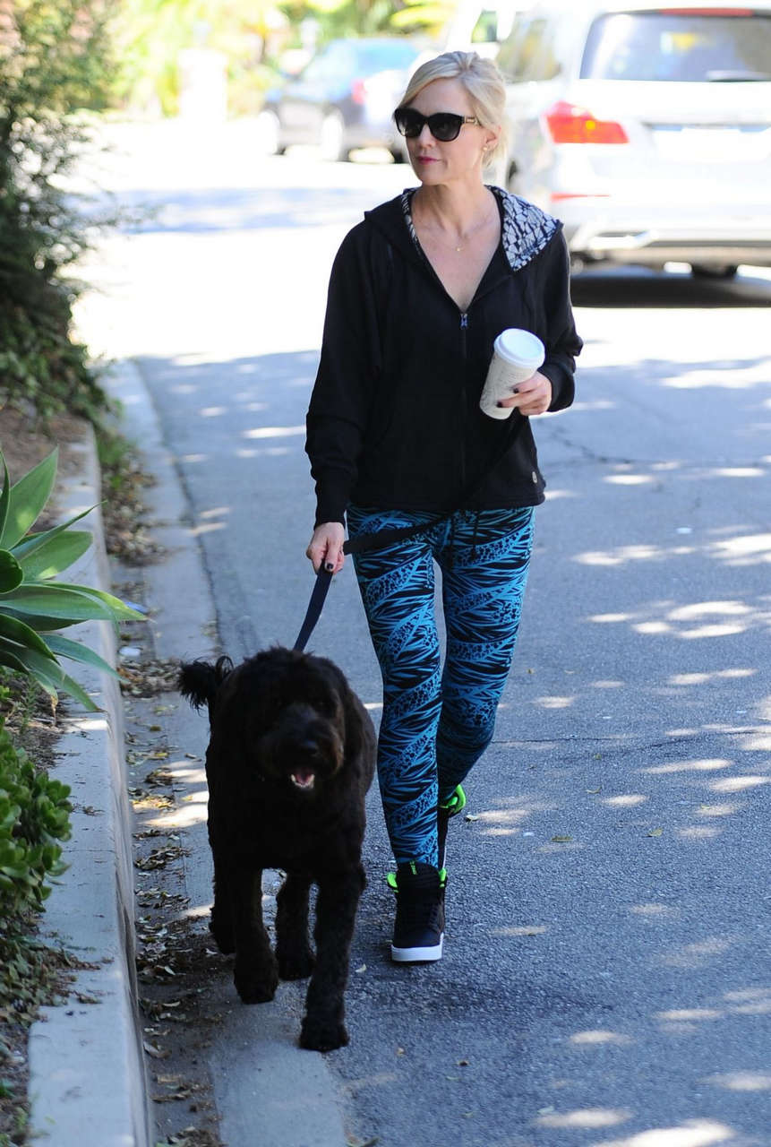 Jenni Garth Walks Her Dog Out Los Angeles