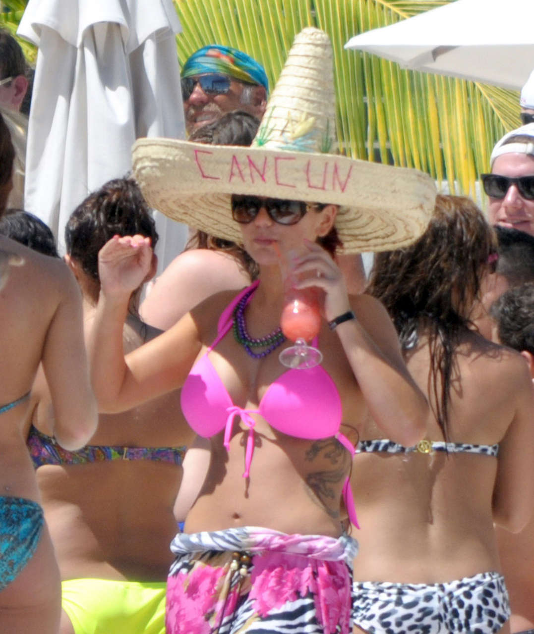 Jenni Jwoww Farley Bikini Beach Cancun