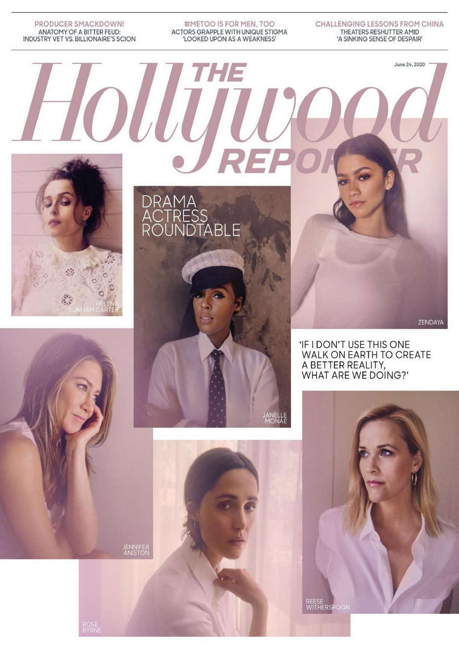 Jennifer Aniston Zendya Reese Witherspoon Helena Bonham Carter Hollywood Reporter June
