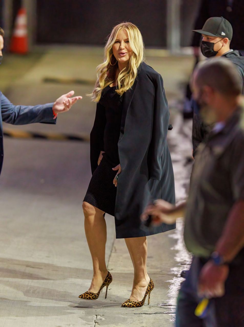 Jennifer Coolidge Arrives Jimmy Kimmel Live Los Angeles