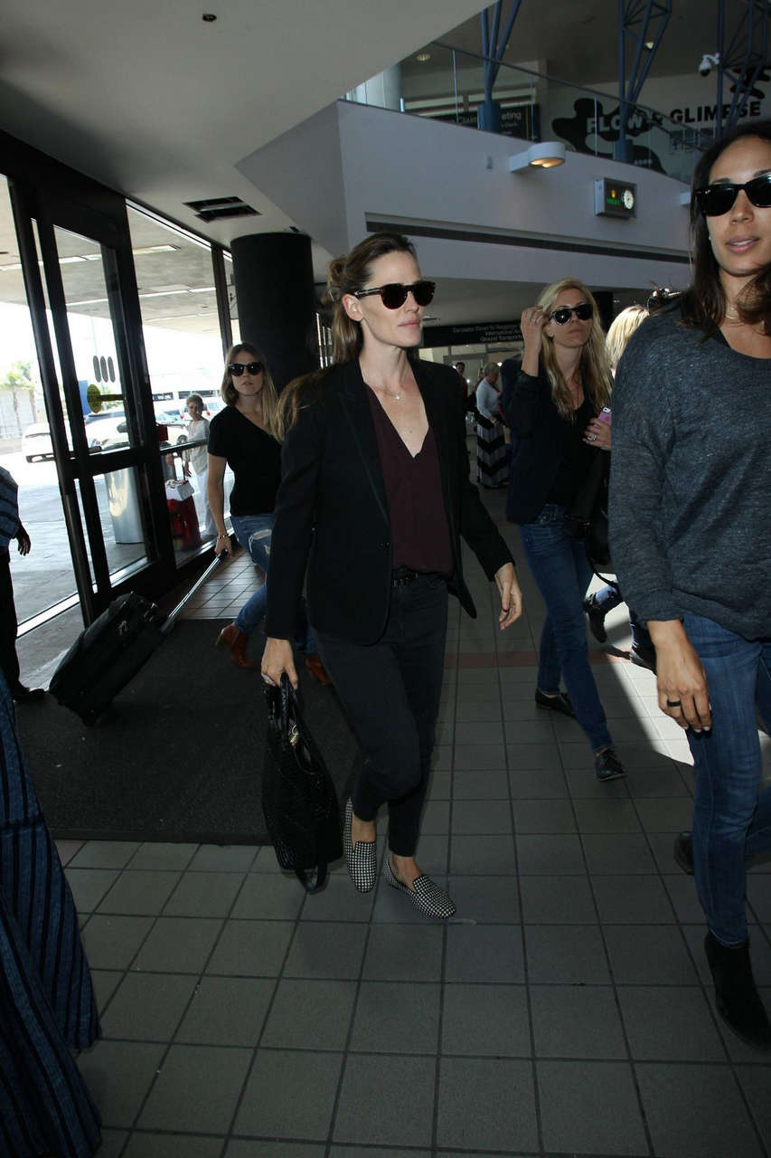 Jennifer Garner Arrives Lax Airport Los Angeles