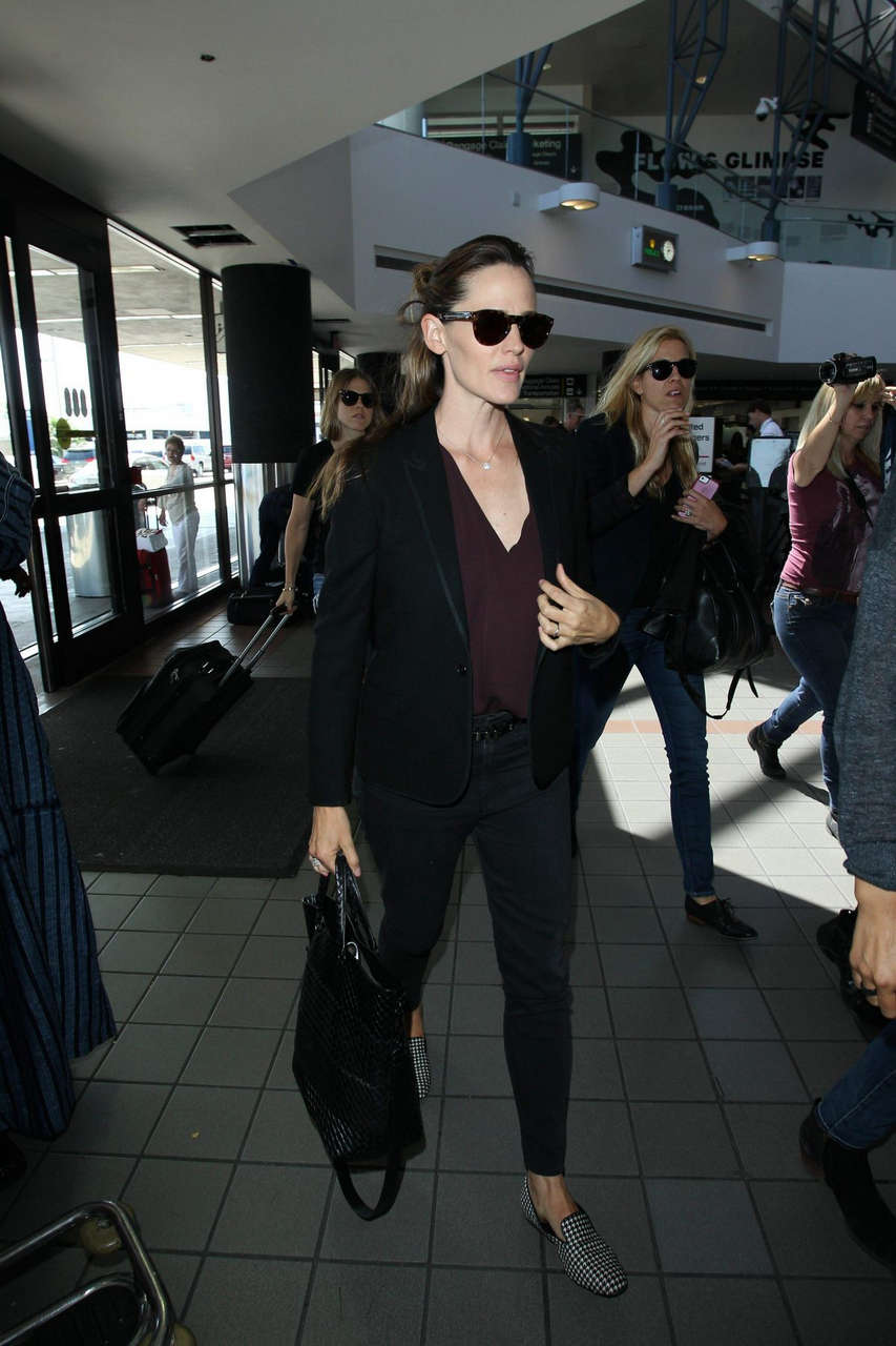 Jennifer Garner Arrives Lax Airport Los Angeles