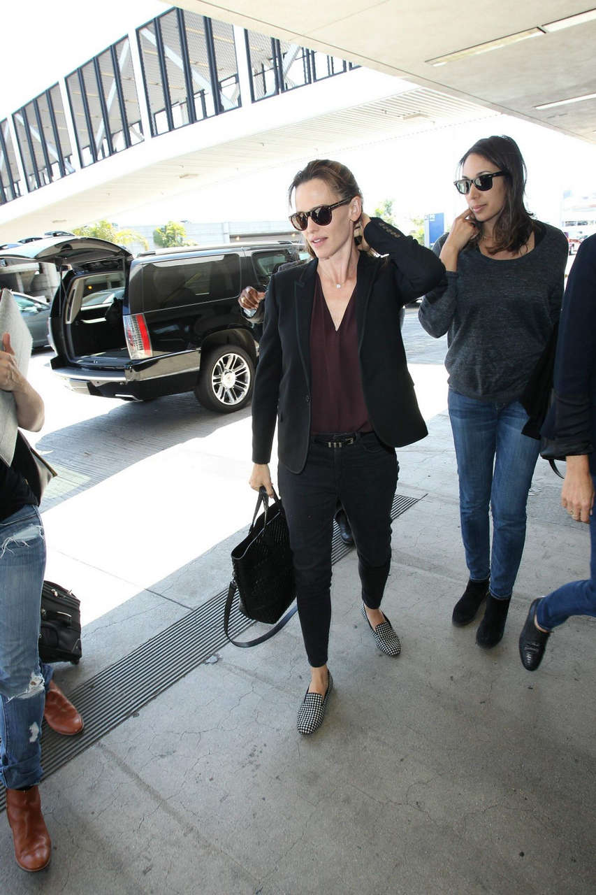 Jennifer Garner Arrives Lax Airport Los Angeles