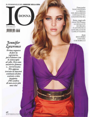 Jennifer Lawrence Io Donna Magazine Italy March 2012 Issue