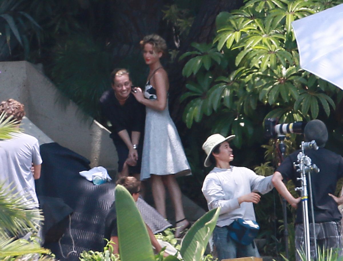 Jennifer Lawrence Set Photoshoot Los Angeles