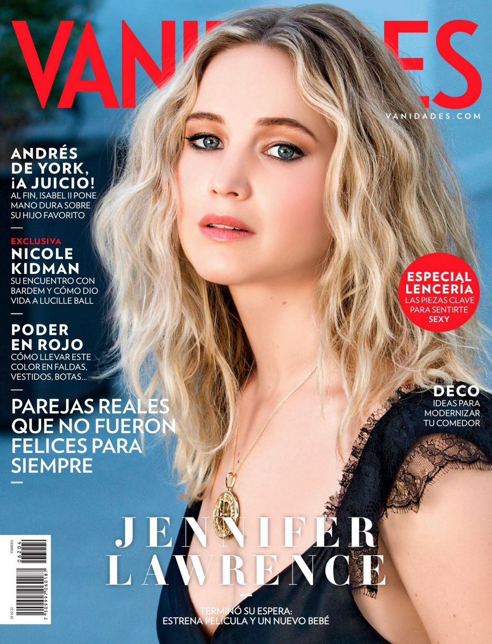 Jennifer Lawrence Vanidades Mexico February