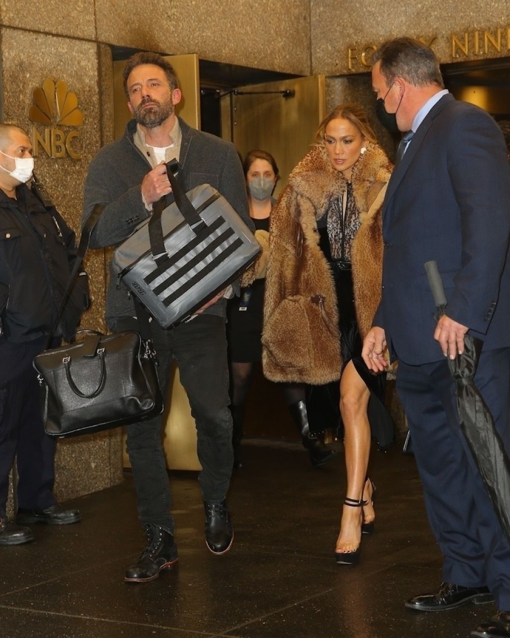 Jennifer Lopez And Ben Affleck Leaves Nbc Studios New York
