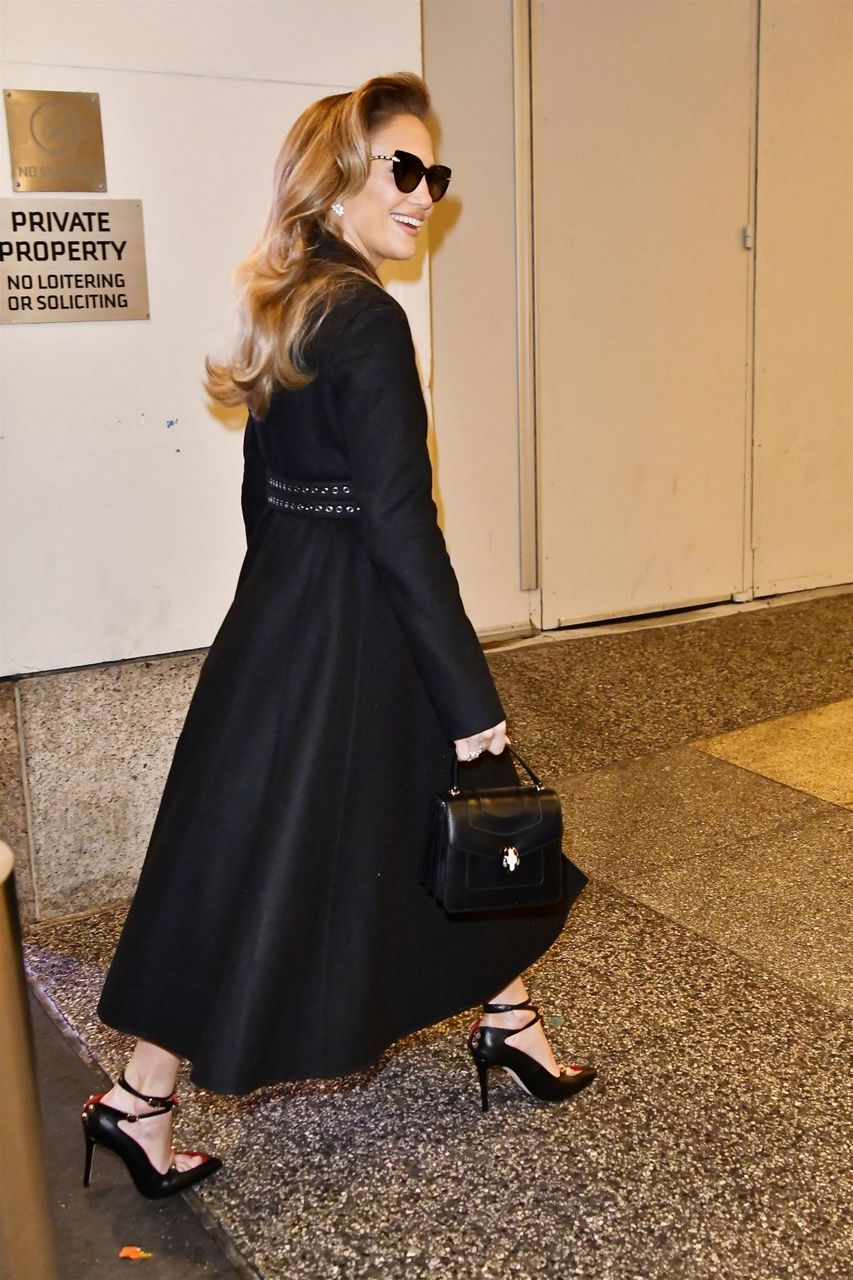 Jennifer Lopez Arrives Mtv Studios To Promote Her New Movie Marry Me New York