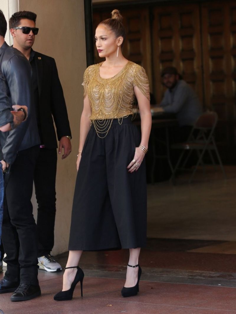 Jennifer Lopez Arrives Set American Idol Hollywood