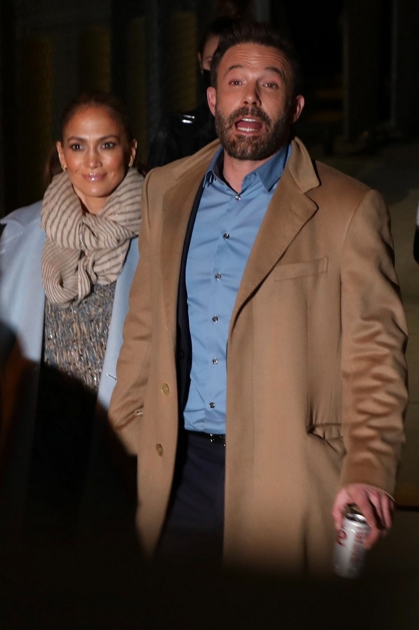 Jennifer Lopez Ben Afleck Arrives Jimmy Kimmel Live Hollywood