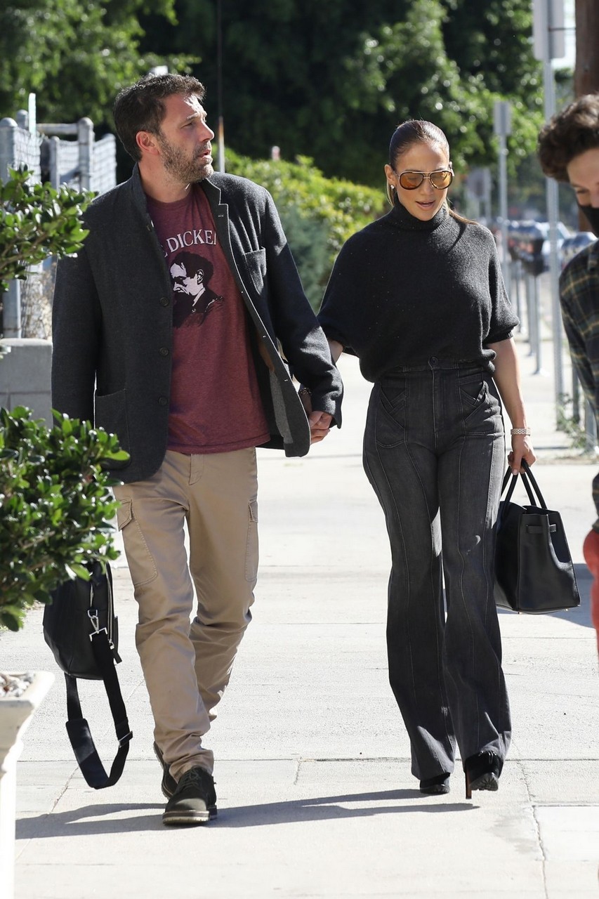 Jennifer Lopez Ben Afleck Arrives Music Studio Los Angeles