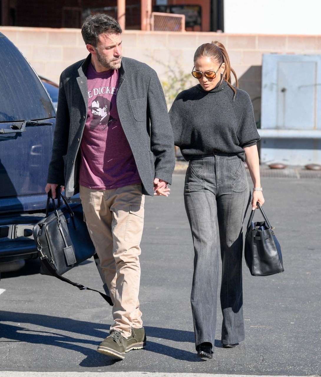 Jennifer Lopez Ben Afleck Arrives Music Studio Los Angeles