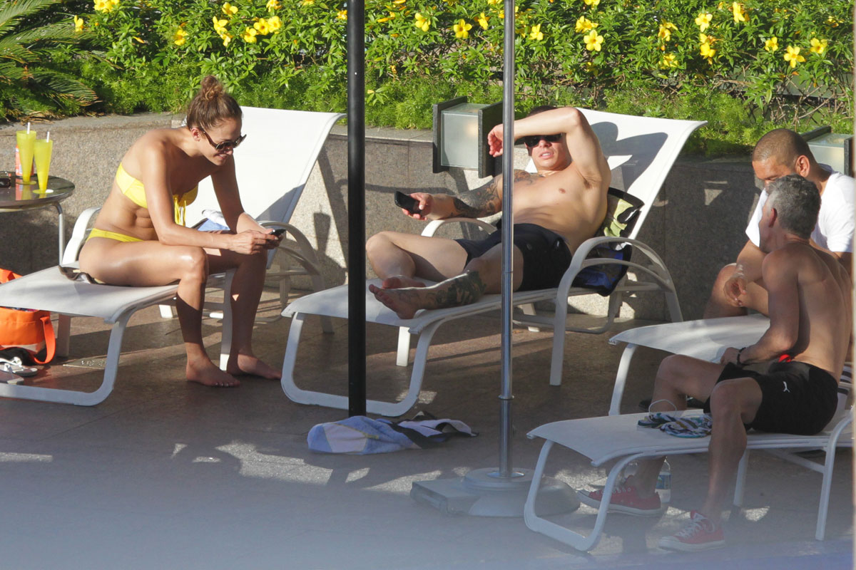 Jennifer Lopez Bikini Pool Brazil
