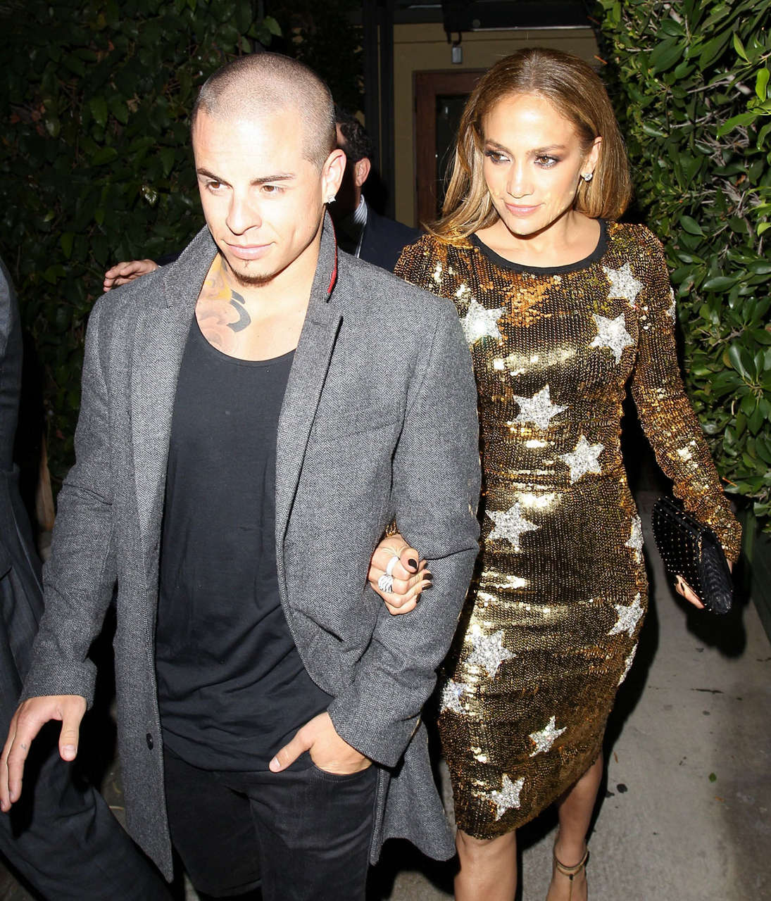 Jennifer Lopez Casper Smart Out For Dinner Beverly Hills