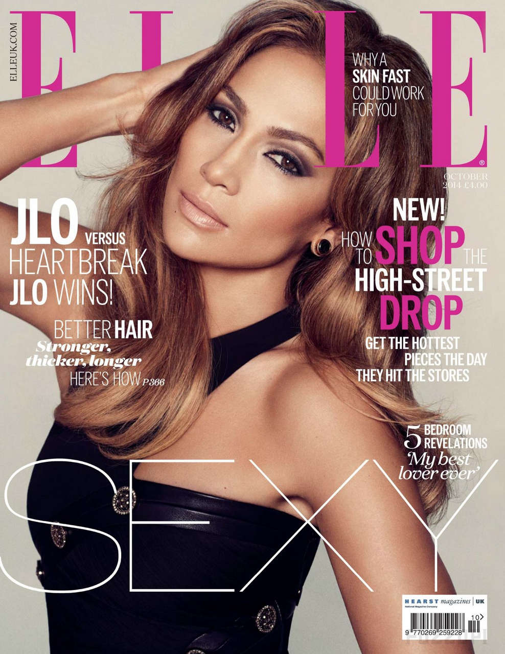 Jennifer Lopez Elle Magazine October 2014 Issue