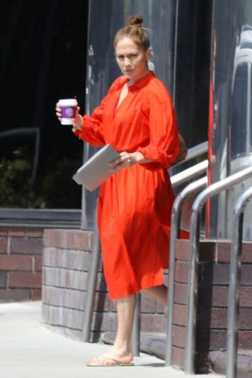 Jennifer Lopez Heading To Business Meeting Los Angeles