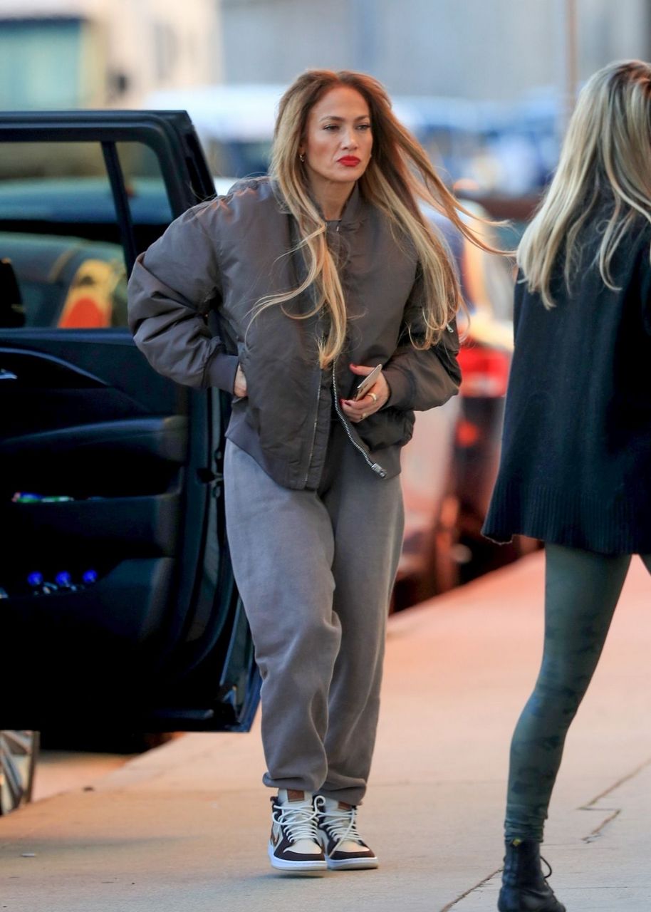 Jennifer Lopez Makes Wardrobe Change Before Heading To Dance Studio Los Angeles