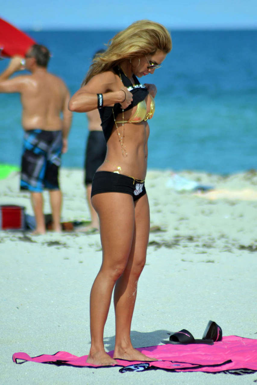 Jennifer Nicole Lee Gold Bikini