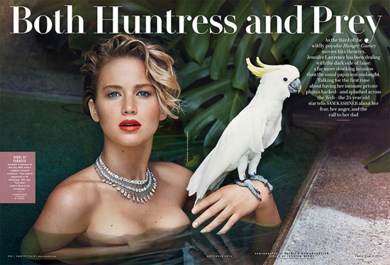 Jennufer Lawrence Vanity Fair Magazine November 2014 Issue