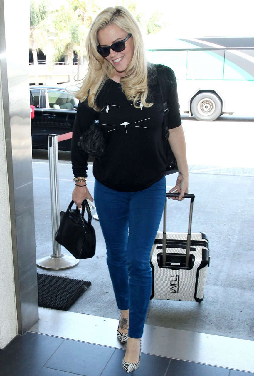 Jenny Mccartgy Arrives Los Angeles International Airport