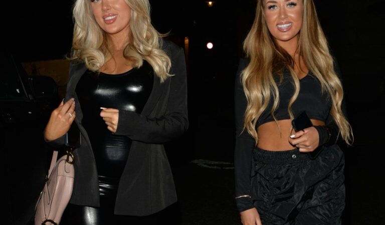 Jess And Eve Gale Leaves Bagatelle London (10 photos)