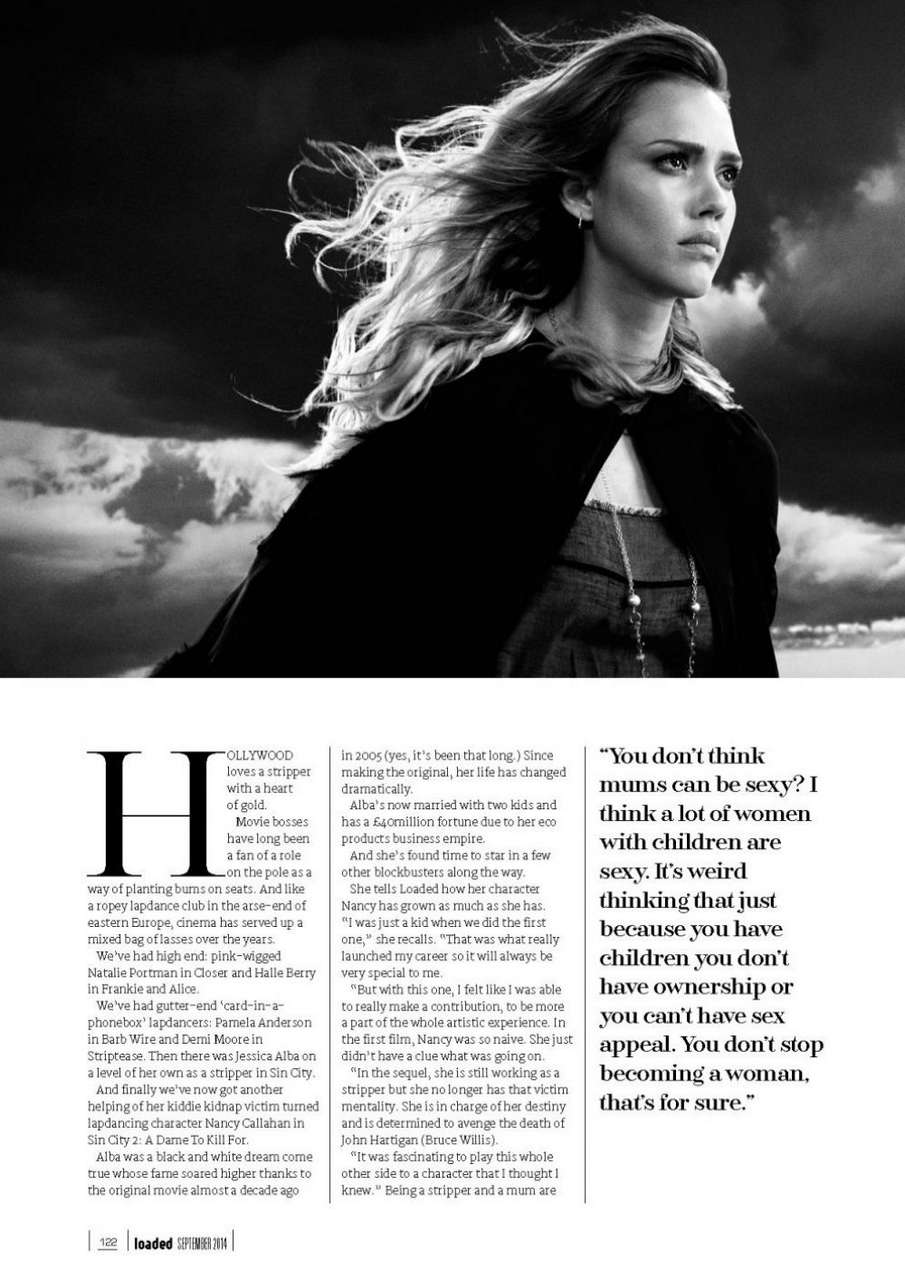 Jessica Alba Loaded Magazine September 2014 Issue