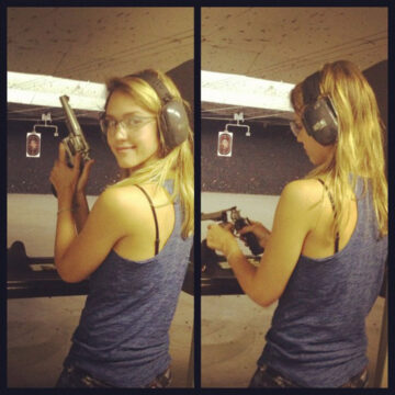 Jessica Alba Shooting Range Los Angeles