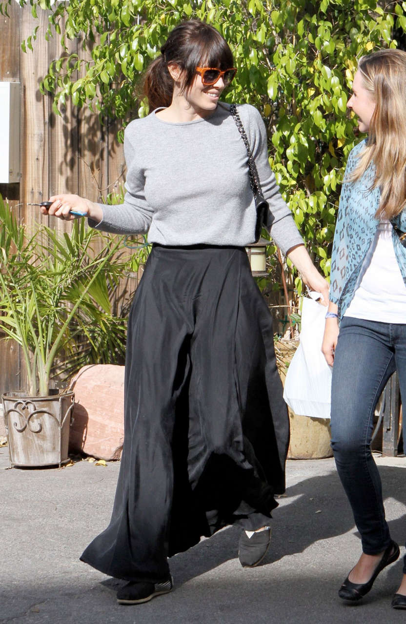 Jessica Biel Beverley Mitchell Out About Hollywood