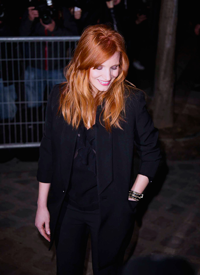 Jessica Chastain At The Givenchy Paris Fashion