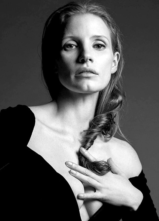 Jessica Chastain By Mario Sorrenti For Vogue Spain