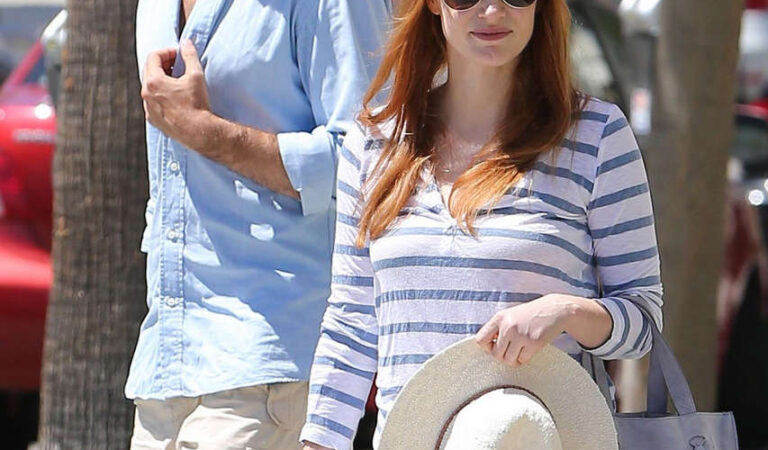 Jessica Chastain Gian Luca Passi De Preposulo Out Beverly Hills (12 photos)