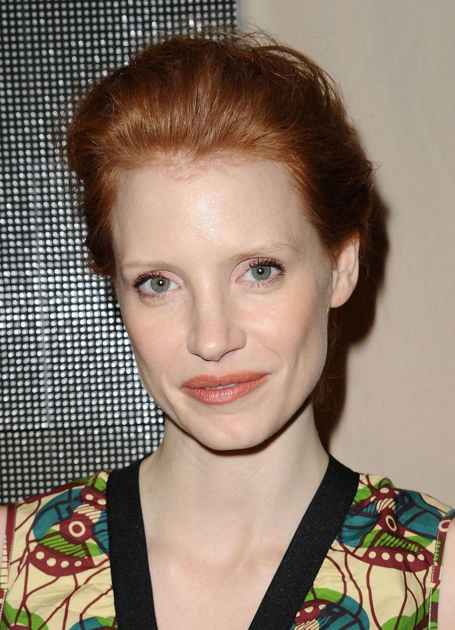 Jessica Chastain Marni Hm Collection Launch Los Angeles