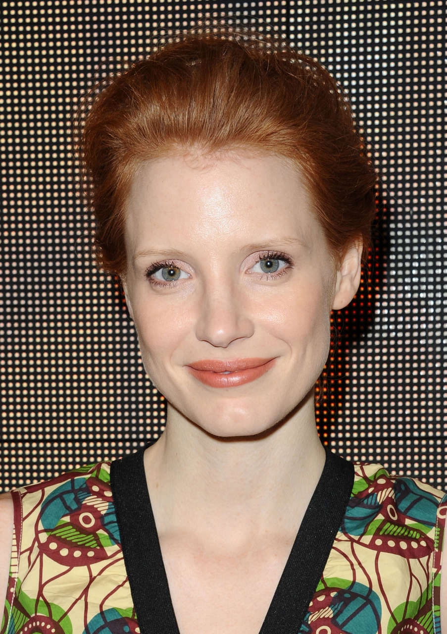 Jessica Chastain Marni Hm Collection Launch Los Angeles