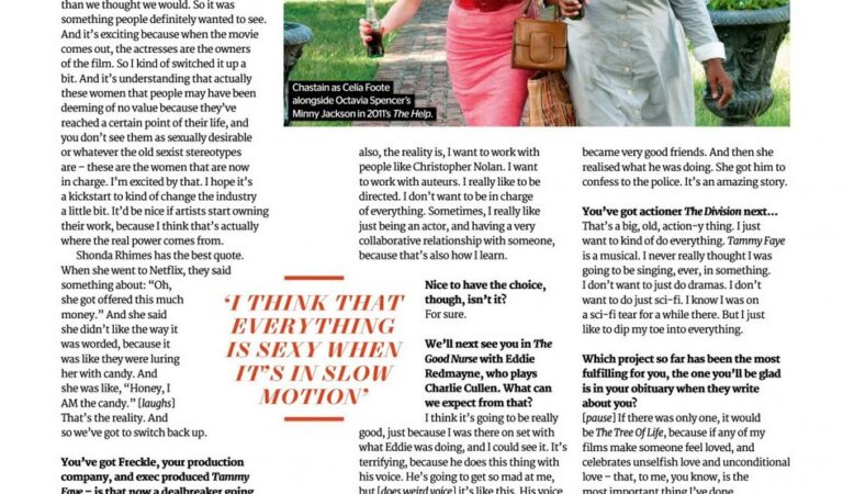 Jessica Chastain Total Film Magazine Christmas (6 photos)