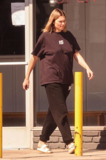Jessica Hart Dropping Her Dog Local Groomer Los Angeles