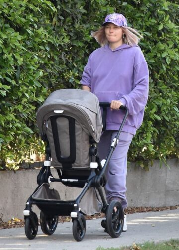 Jessica Hart Out With Her Baby Los Feliz