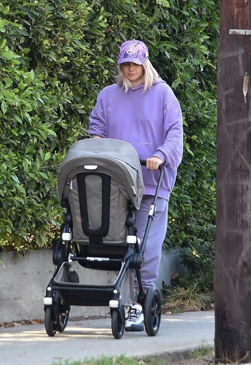 Jessica Hart Out With Her Baby Los Feliz