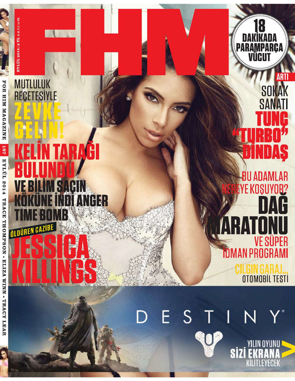 Jessica Killings Fhm Magazine Turkey September 2014 Issue
