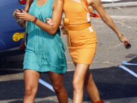 Jessica Lucas And Katie Cassidy On The Set Of