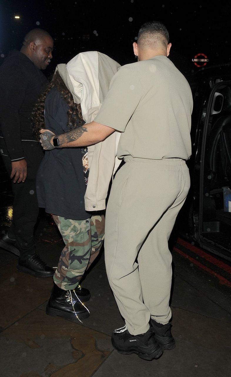 Jesy Nelson Hides From Paparazzi Leaving Azura Lounge London